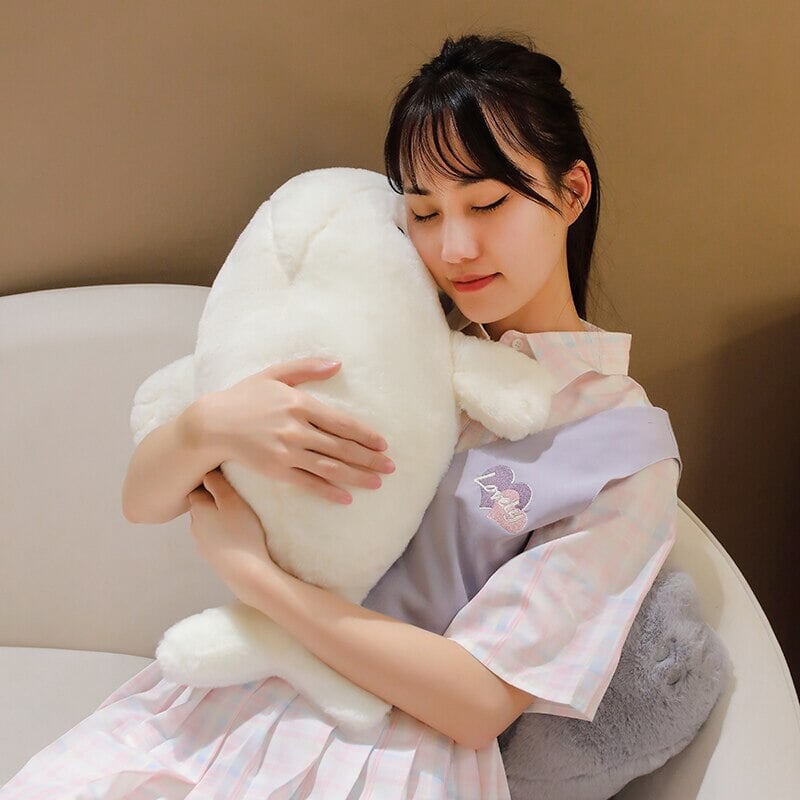 Milo the Adorable Fluffy White Manatee Plush Toy