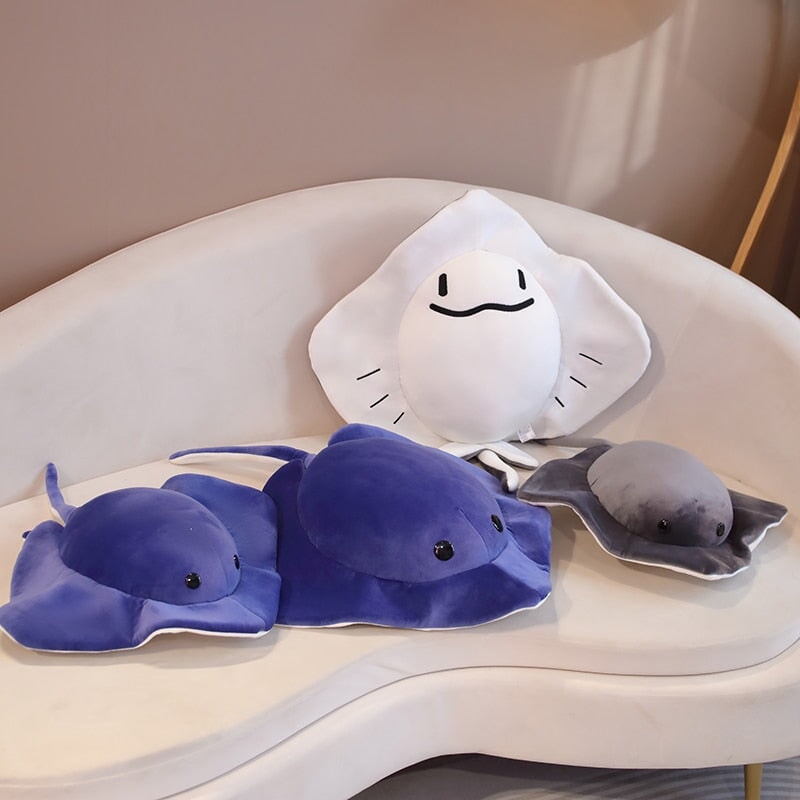 Snuggle Up with Milo & Zara: Adorable Stingray Plush Toys!