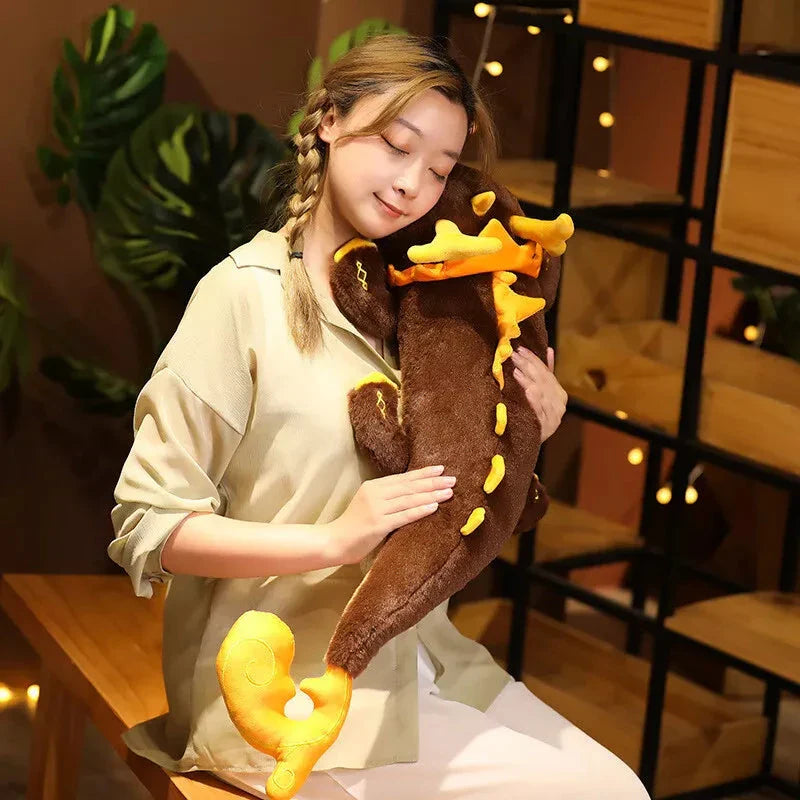 Gorgeous Morax Brown Dragon Plushie from Genshin Impact