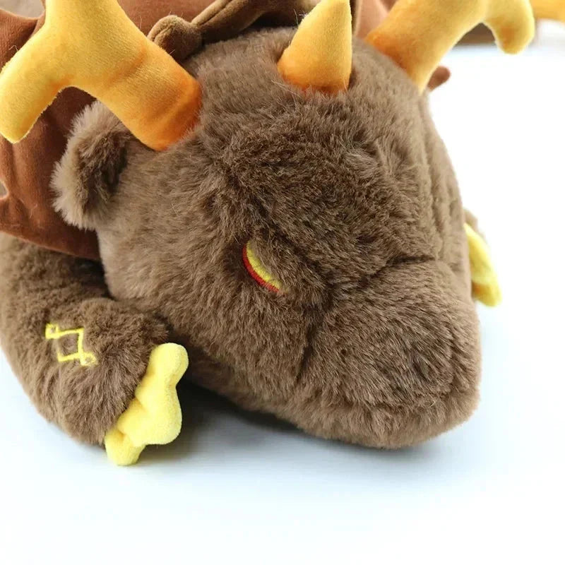 Gorgeous Morax Brown Dragon Plushie from Genshin Impact
