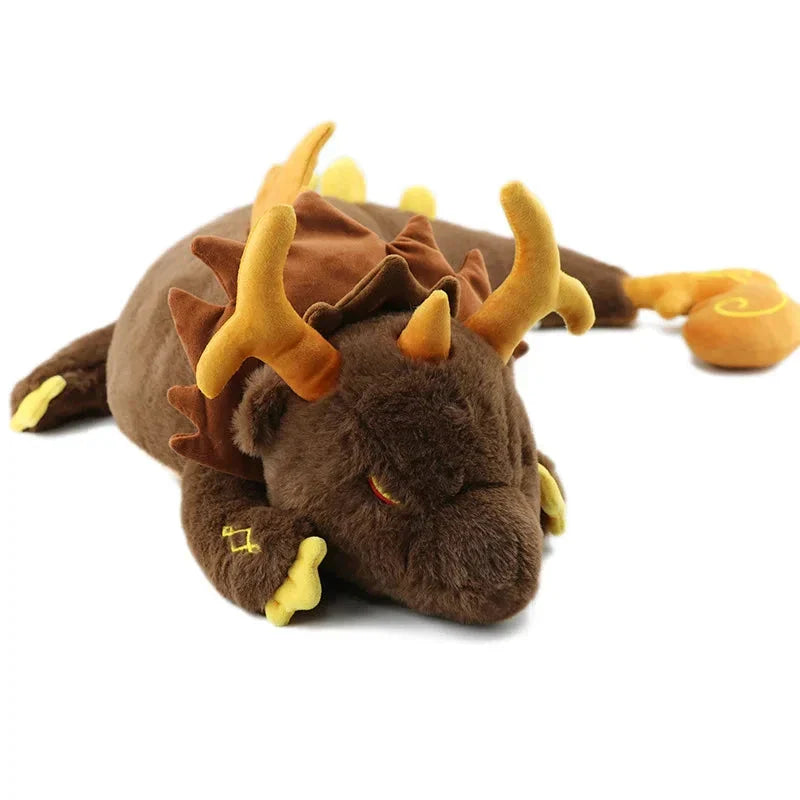 Gorgeous Morax Brown Dragon Plushie from Genshin Impact