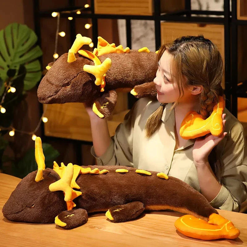 Gorgeous Morax Brown Dragon Plushie from Genshin Impact