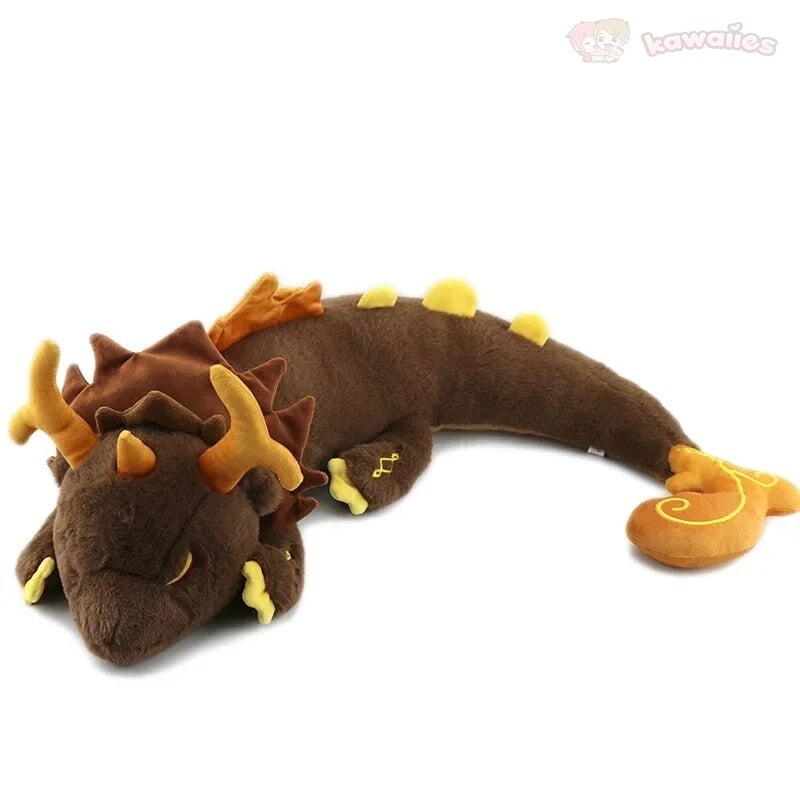 Gorgeous Morax Brown Dragon Plushie from Genshin Impact