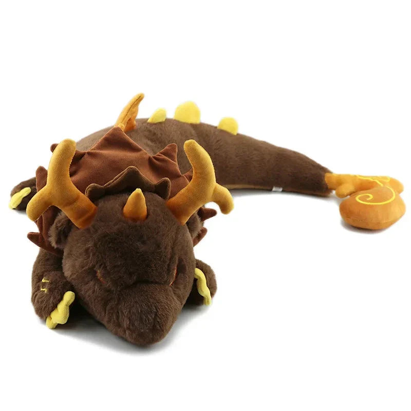 Gorgeous Morax Brown Dragon Plushie from Genshin Impact