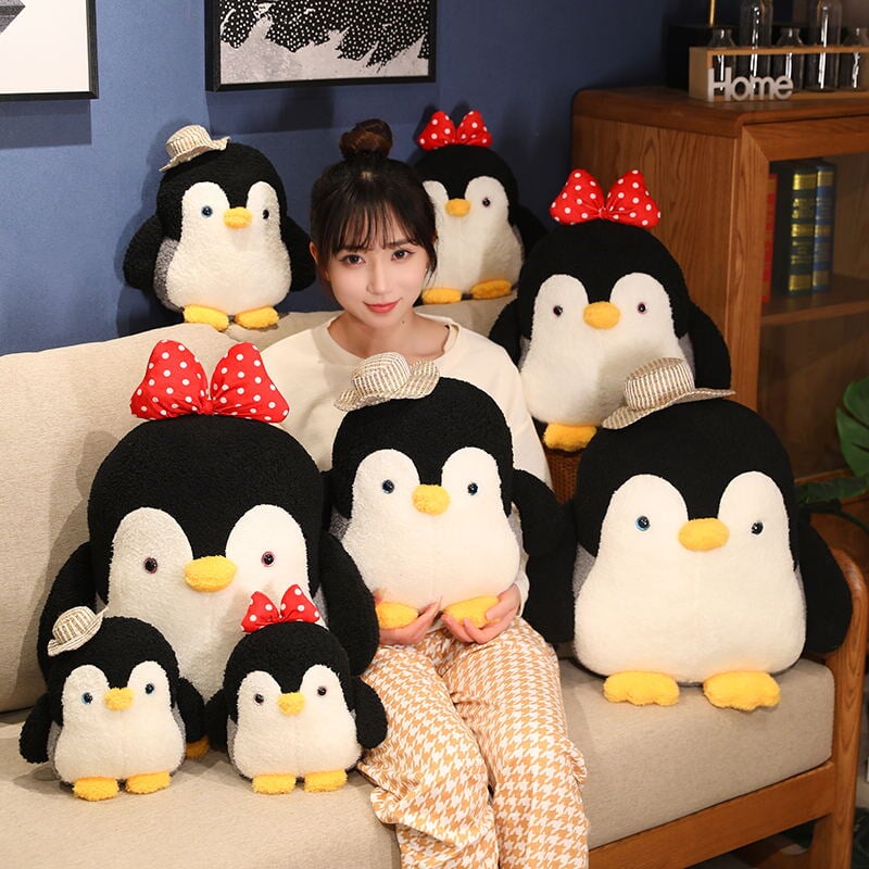 Mumble and Frosty: The Adorable Fluffy Penguin Plush Toy