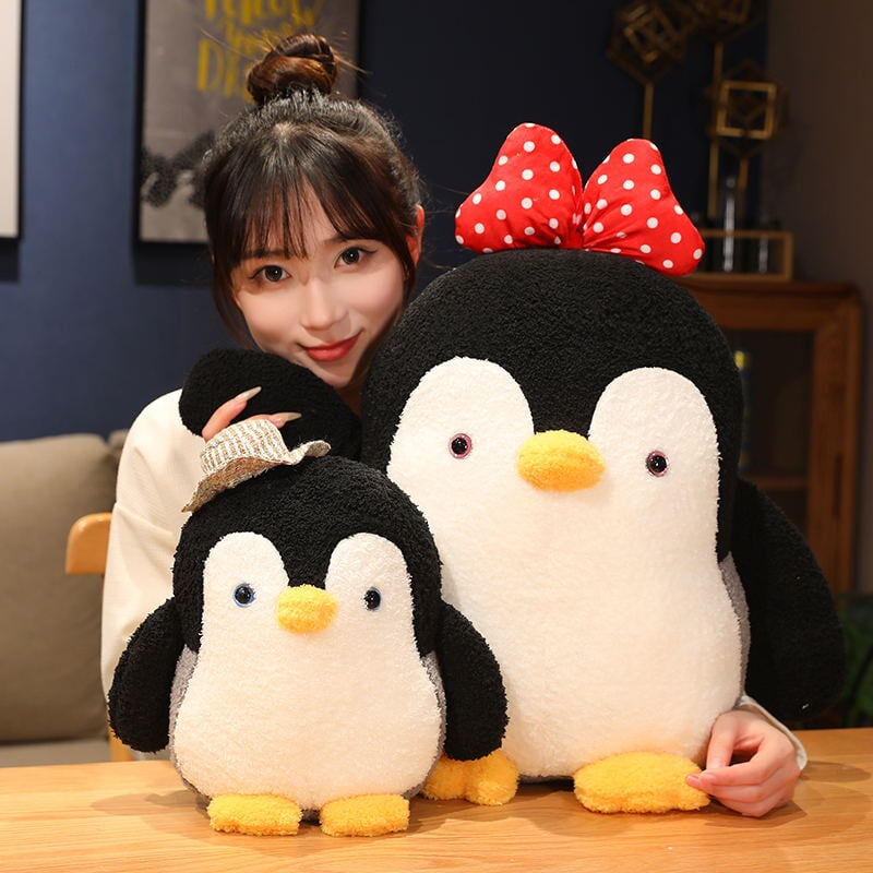 Mumble and Frosty: The Adorable Fluffy Penguin Plush Toy