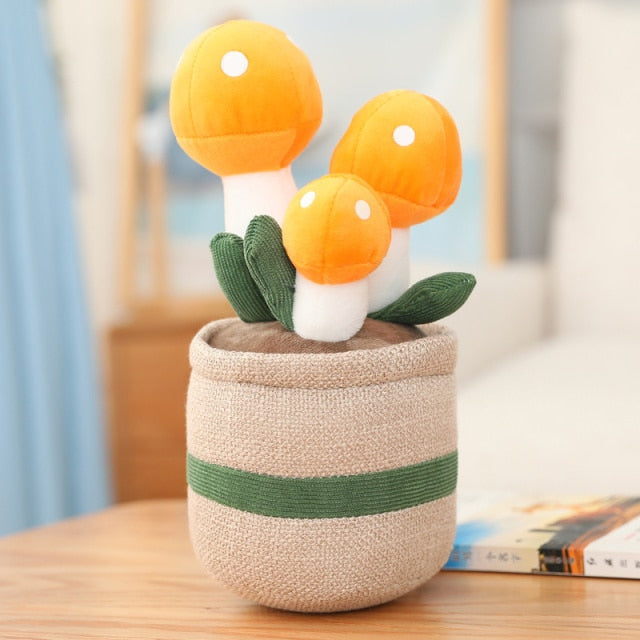 Adorable Mushroom Plush Plant Buddy