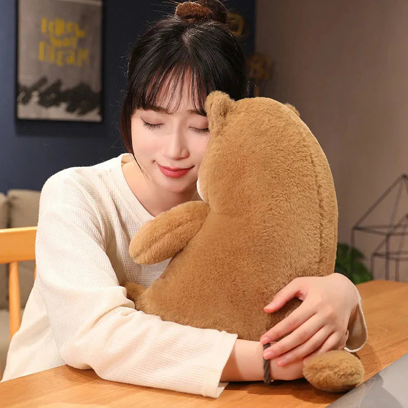 Cozy Napping Noodle Cat Plush Toy