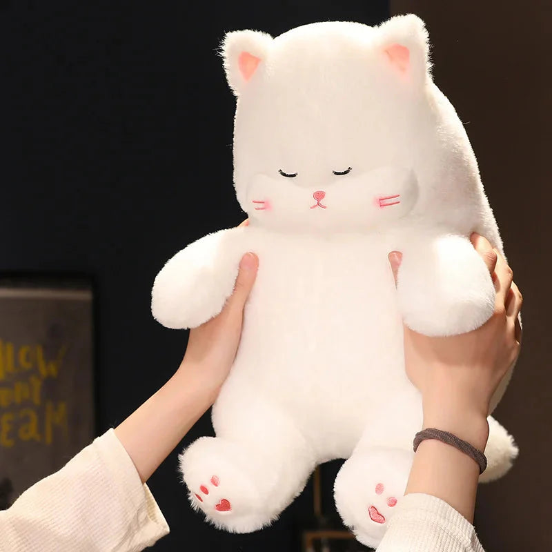 Cozy Napping Noodle Cat Plush Toy