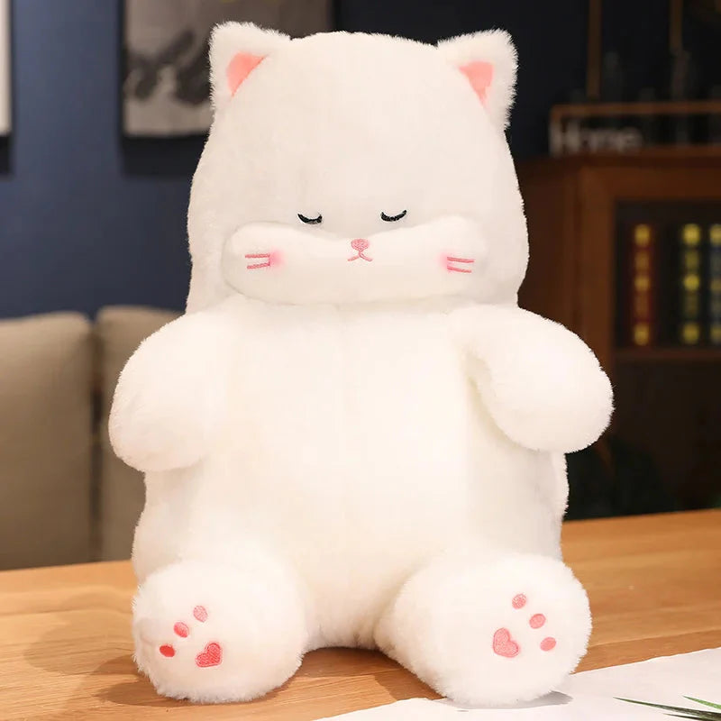 Cozy Napping Noodle Cat Plush Toy
