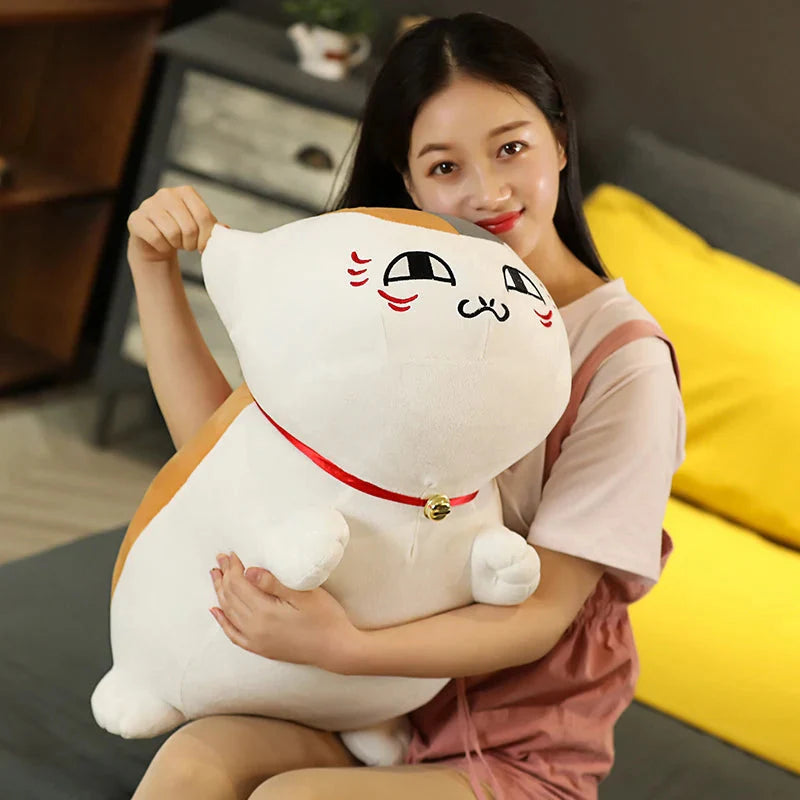 Adorable Natsume Yuujinchou Nyanko Cat Plushie in Elegant White and Black