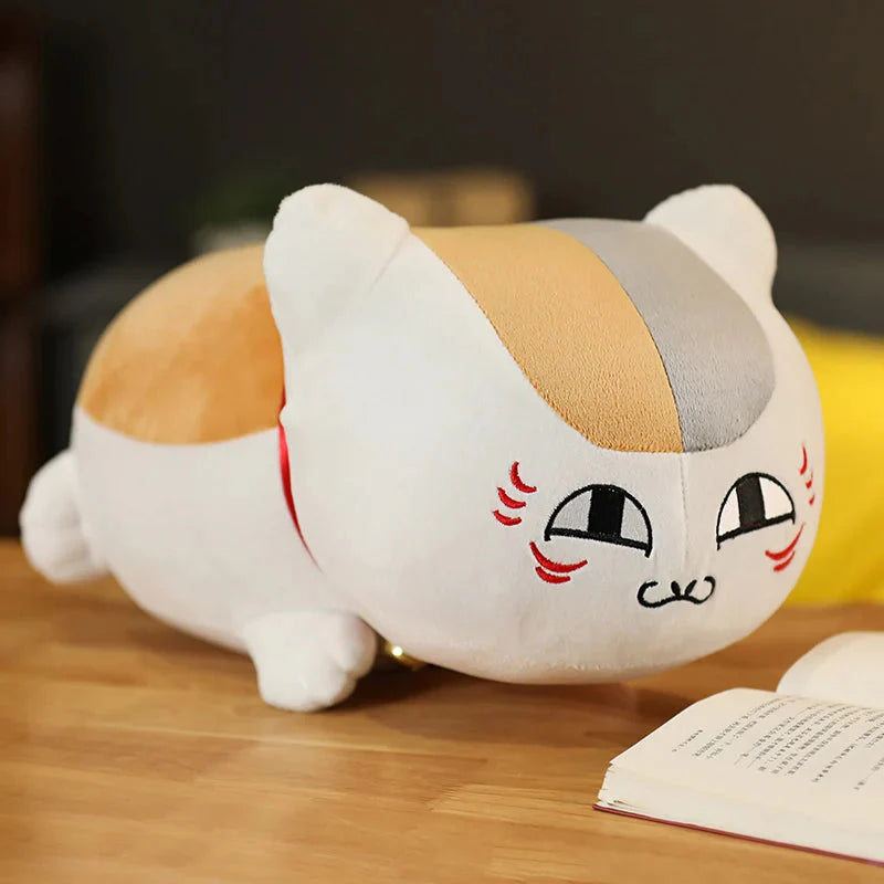 Adorable Natsume Yuujinchou Nyanko Cat Plushie in Elegant White and Black