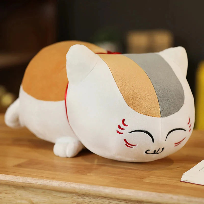 Adorable Natsume Yuujinchou Nyanko Cat Plushie - White and Black Edition!