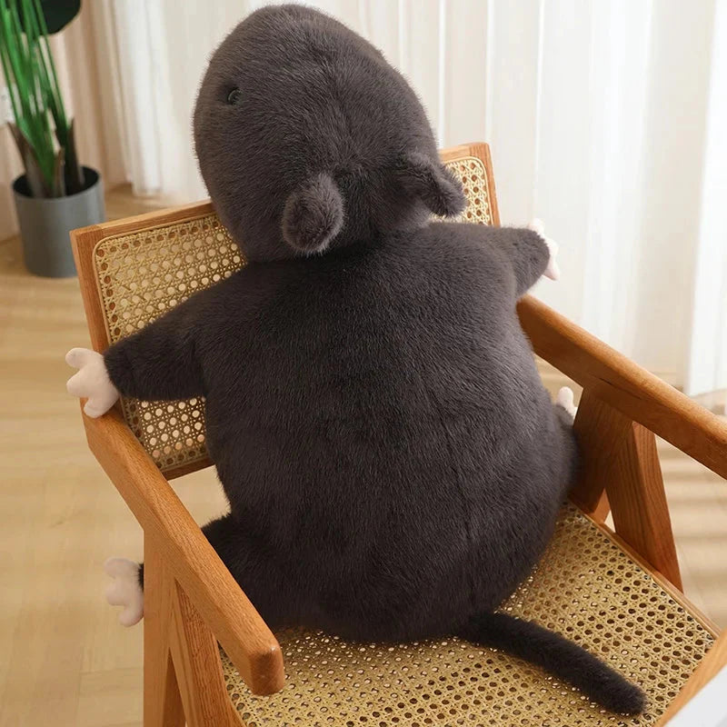 Cuddly Nibbles the Black Rat Plush Toy