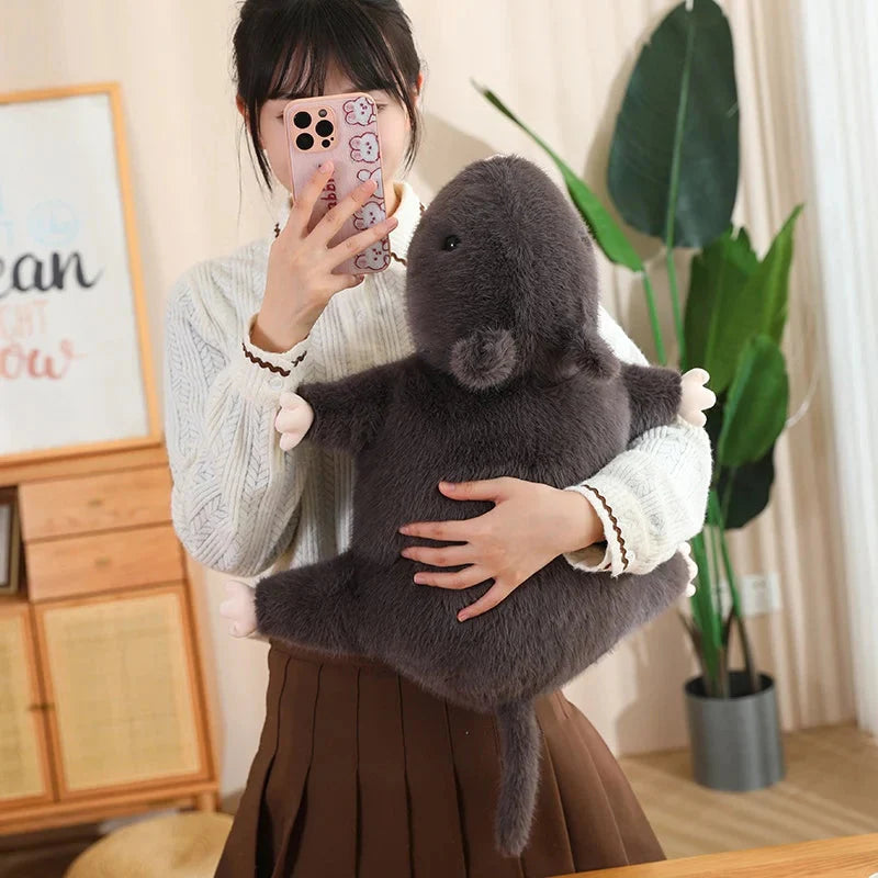 Cuddly Nibbles the Black Rat Plush Toy