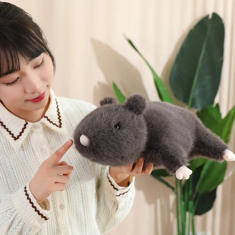 Cuddly Nibbles the Black Rat Plush Toy
