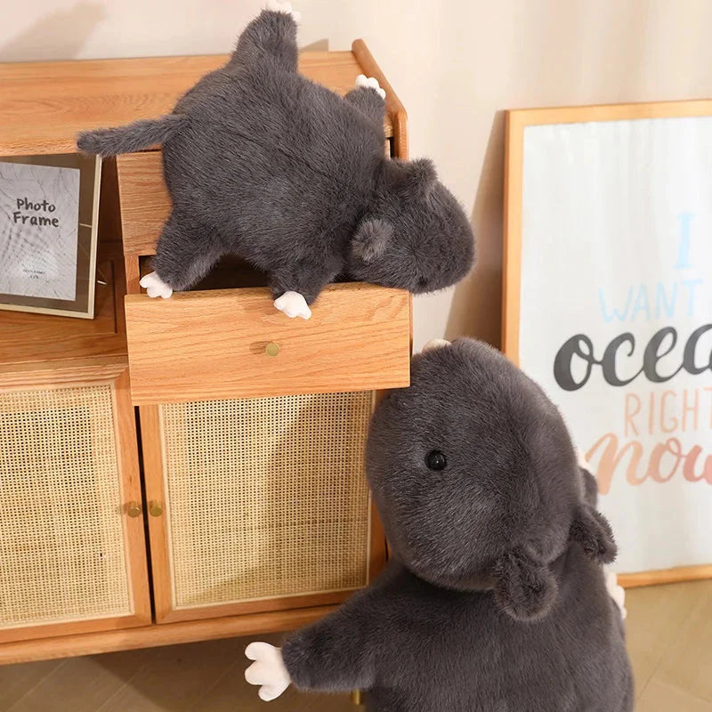 Cuddly Nibbles the Black Rat Plush Toy