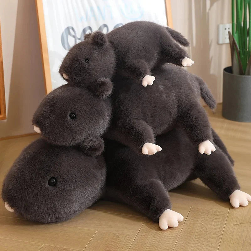 Cuddly Nibbles the Black Rat Plush Toy