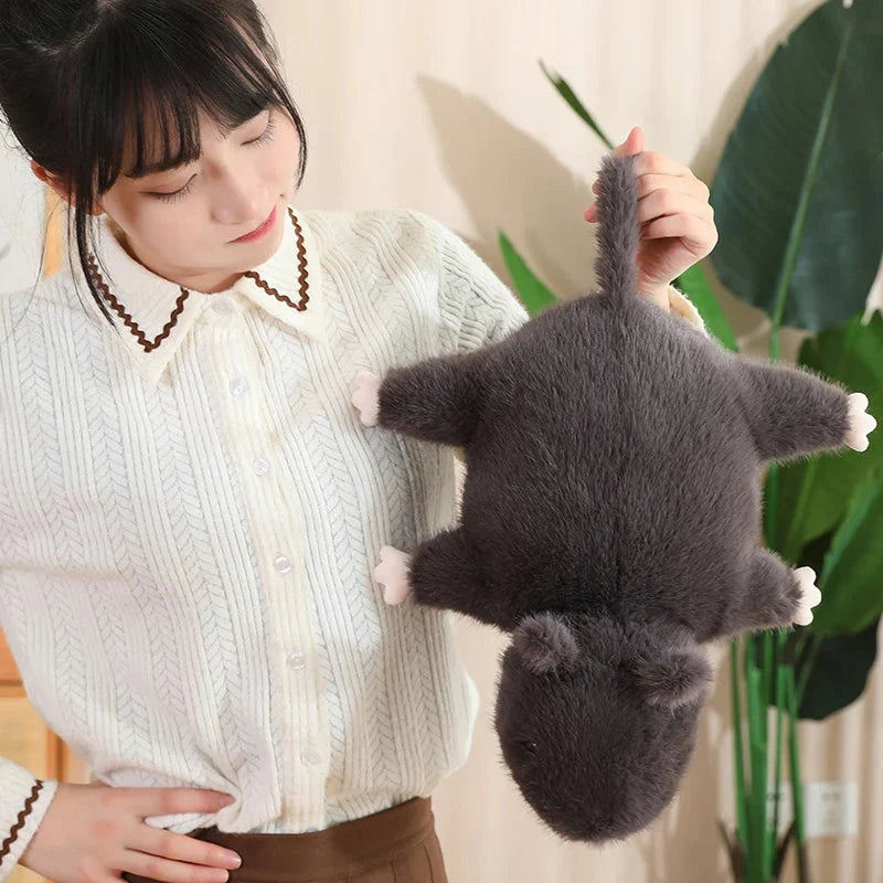 Cuddly Nibbles the Black Rat Plush Toy