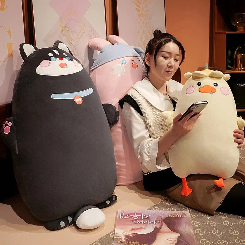 Adorable 2024 Pancake Plushie Collection: Duck, Dog, Cat, and Bunny Friends!