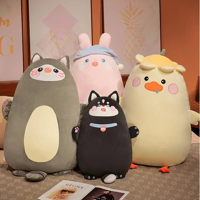 Adorable 2024 Pancake Plushie Collection: Duck, Dog, Cat, and Bunny Friends!