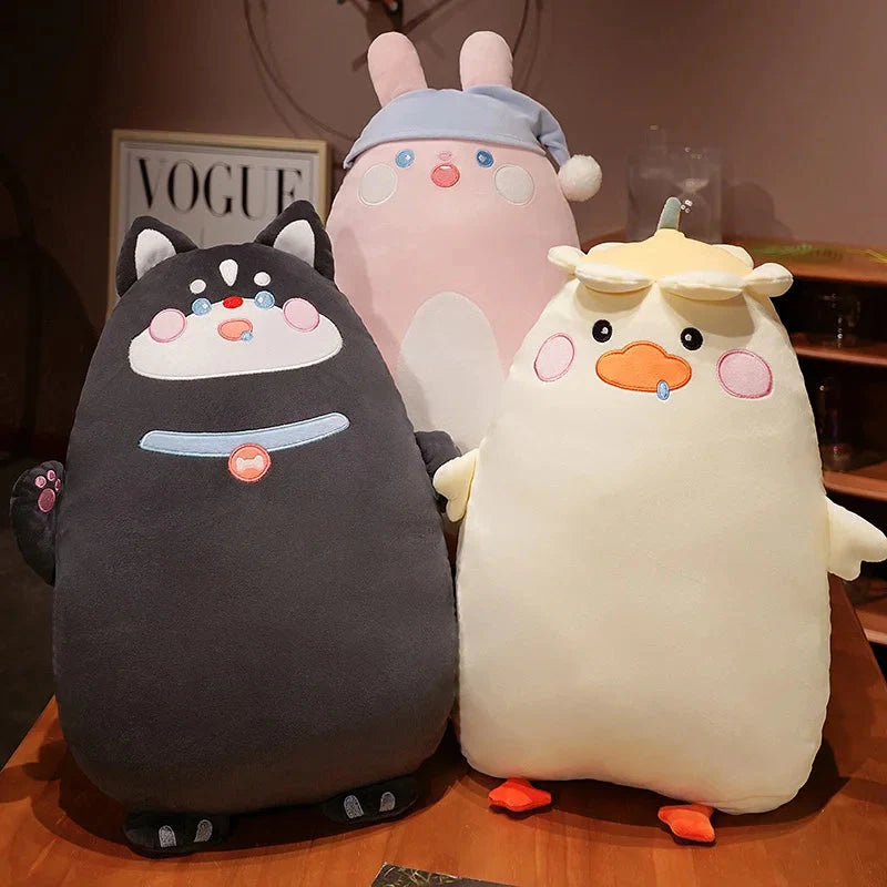 Adorable 2024 Pancake Plushie Collection: Duck, Dog, Cat, and Bunny Friends!