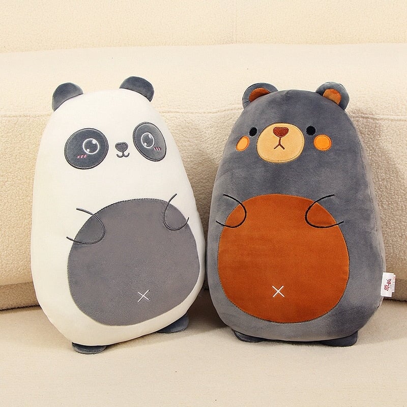 Delightful Pancake-Shaped Plushie Collection of Wild Animals