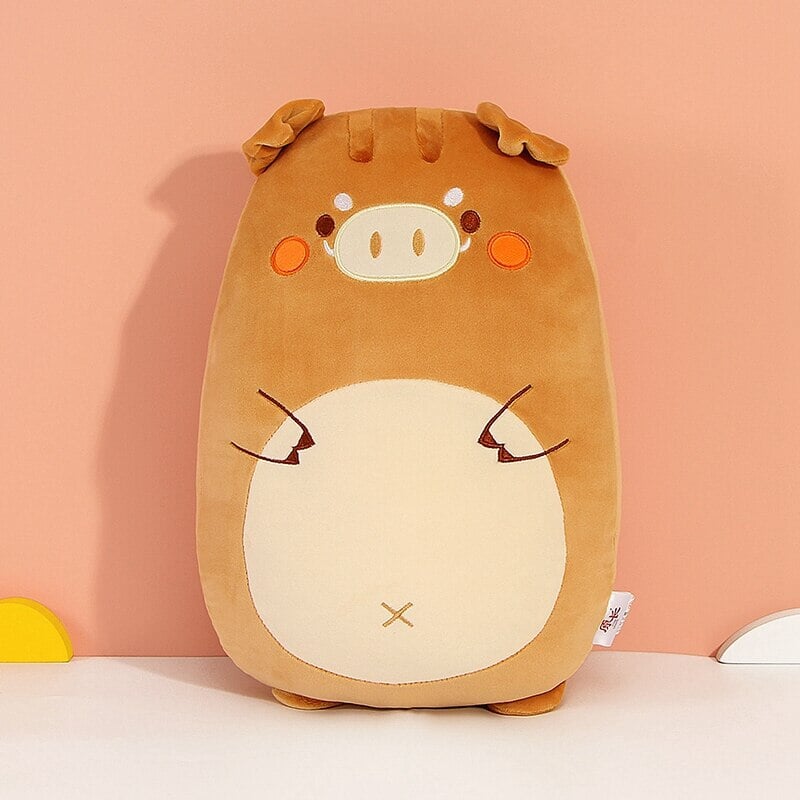 Delightful Pancake-Shaped Plushie Collection of Wild Animals