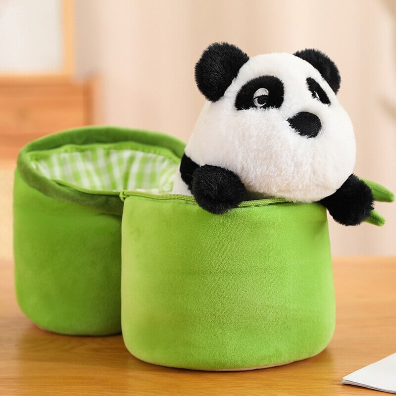 Adorable Panda and Bamboo Cuddle Buddies