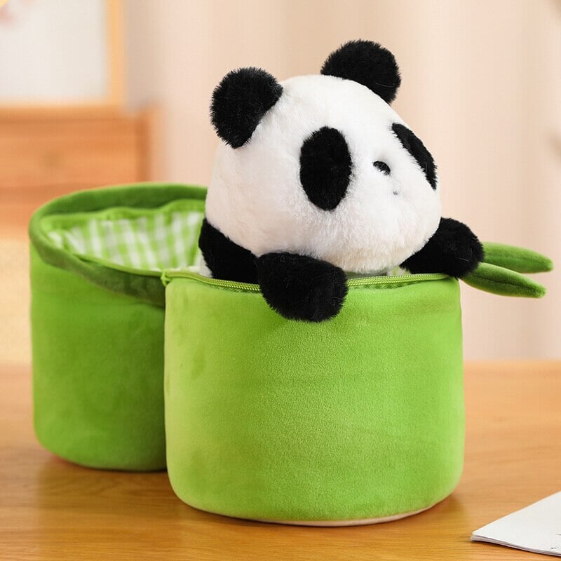Adorable Panda and Bamboo Cuddle Buddies