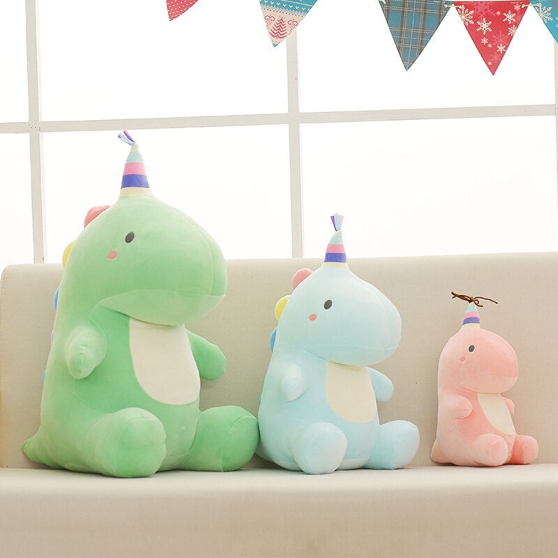 Vibrant Dinosaur Plushies for Ultimate Party Fun!
