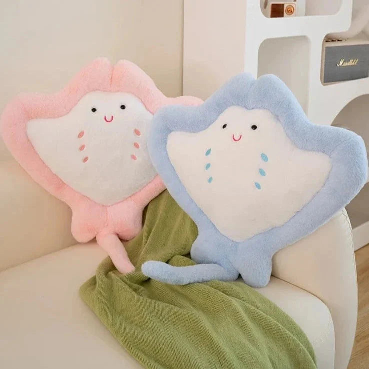 Adorable Pastel Stingray Plush Blanket