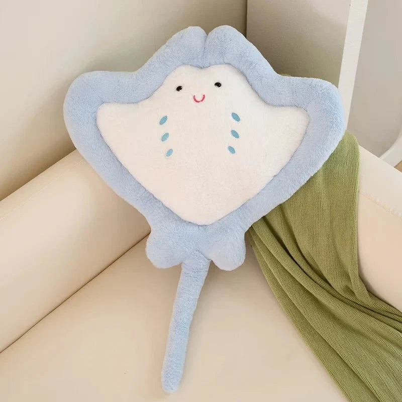 Adorable Pastel Stingray Plush Blanket