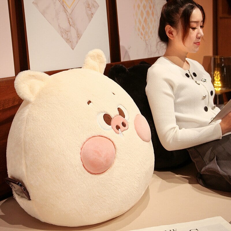 Adorable Perky Pig Ball Plush Toy