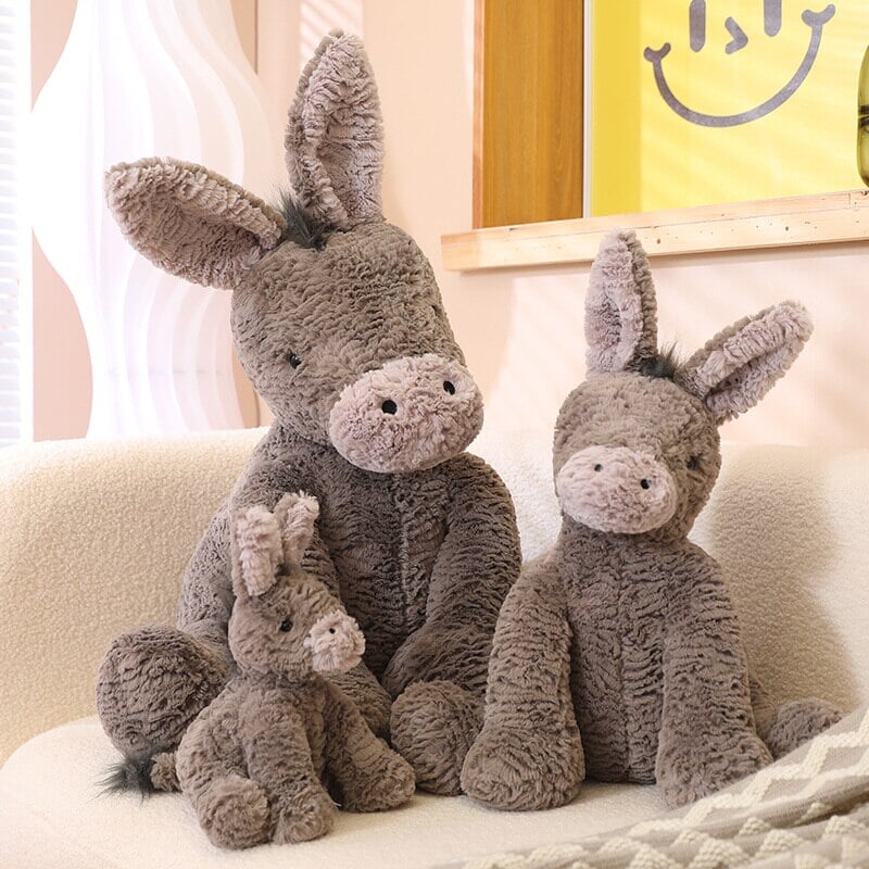 Cuddly Pixie the Fluffy Donkey Plush Toy