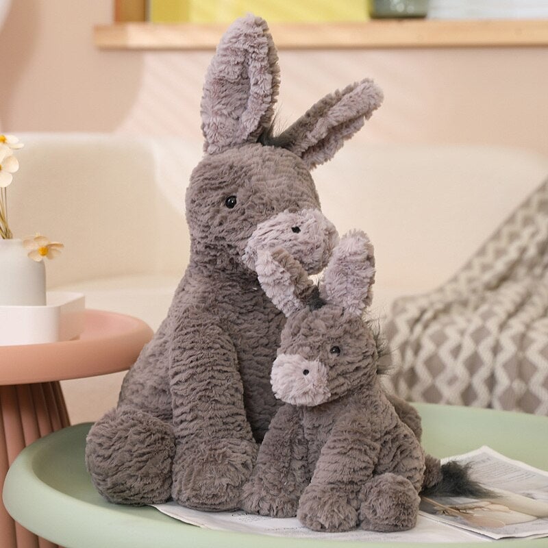 Cuddly Pixie the Fluffy Donkey Plush Toy