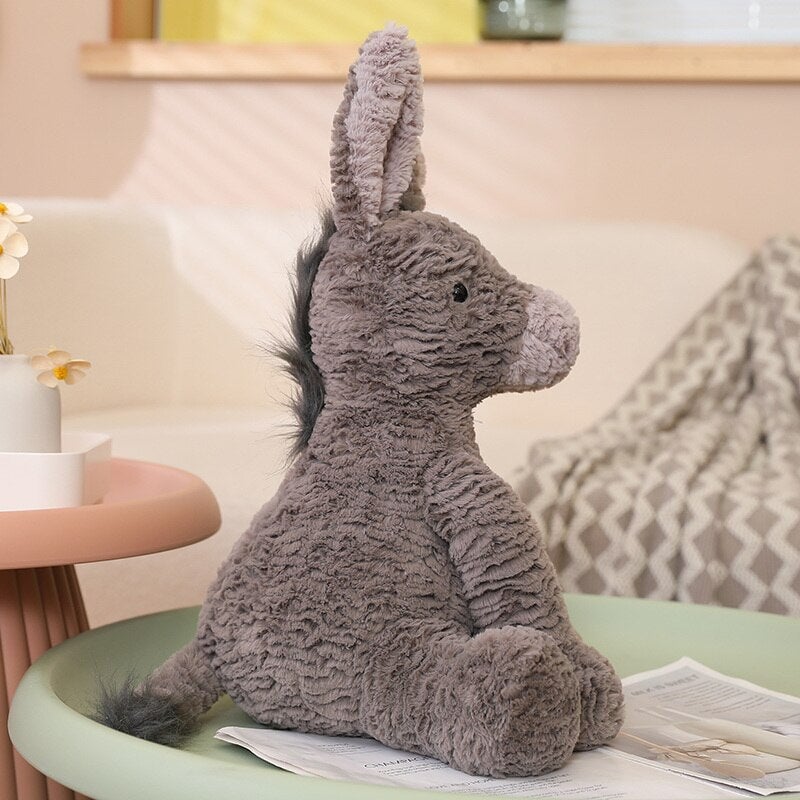 Cuddly Pixie the Fluffy Donkey Plush Toy
