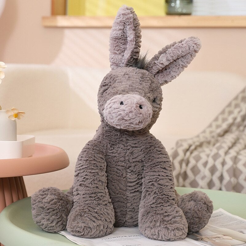 Cuddly Pixie the Fluffy Donkey Plush Toy