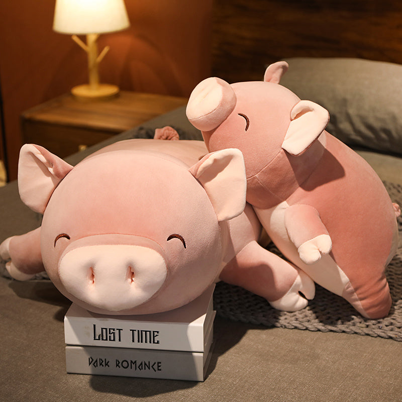 Adorable Jumbo Pink Plush Pig named Poppy