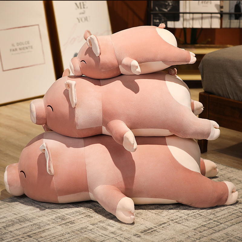 Adorable Jumbo Pink Plush Pig named Poppy