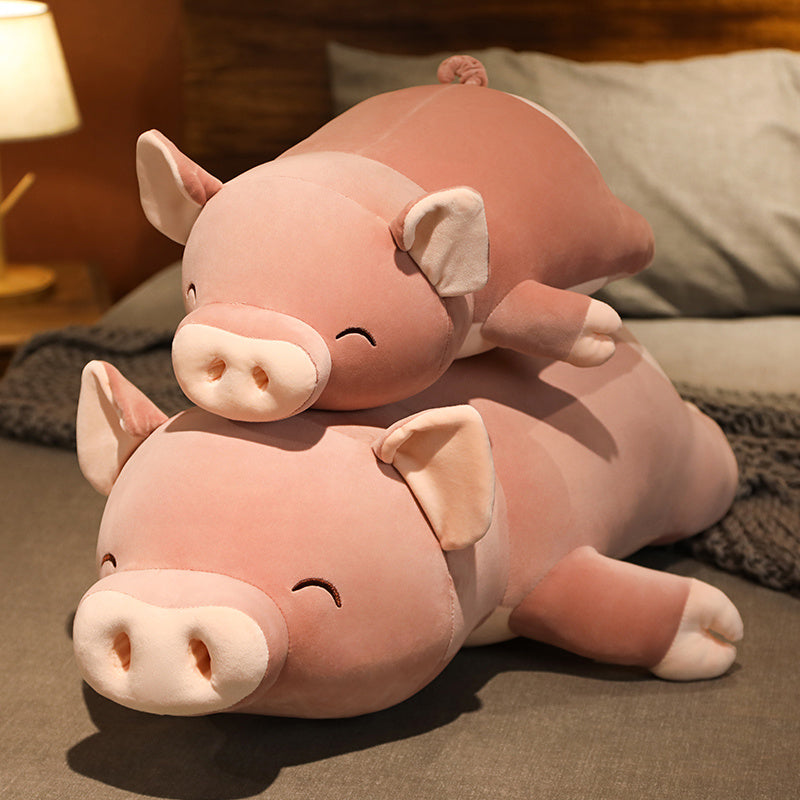 Adorable Jumbo Pink Plush Pig named Poppy