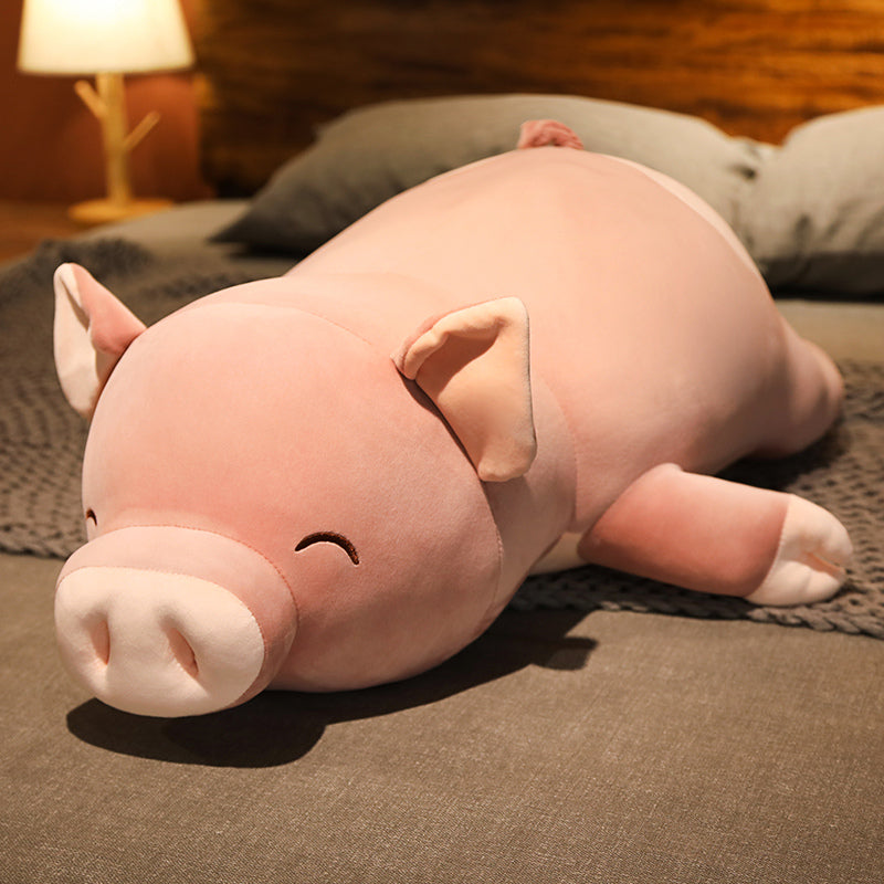 Adorable Jumbo Pink Plush Pig named Poppy