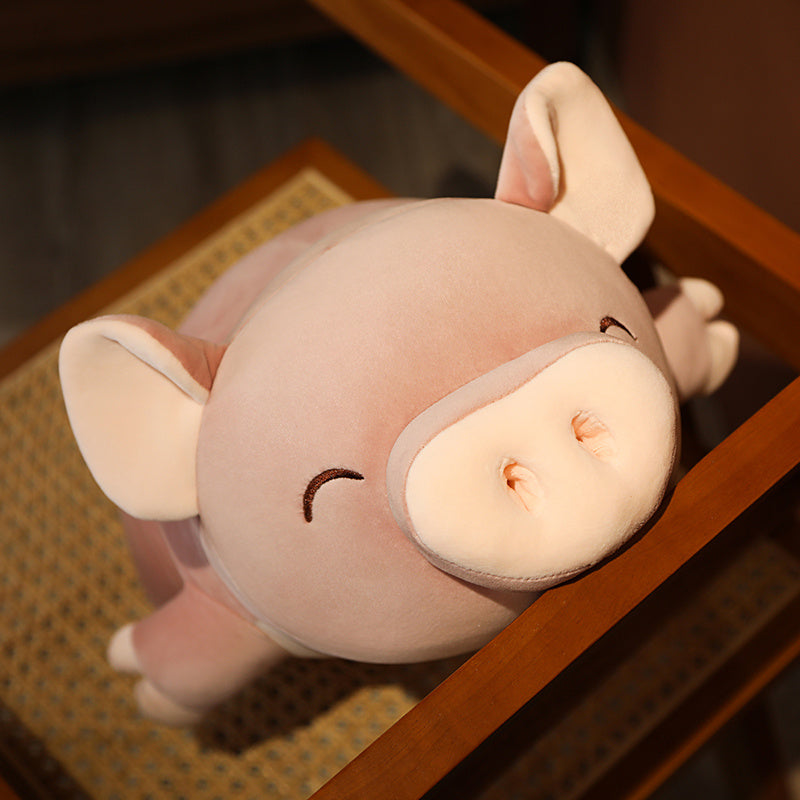 Adorable Jumbo Pink Plush Pig named Poppy