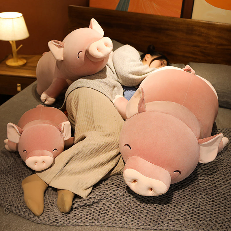 Adorable Jumbo Pink Plush Pig named Poppy