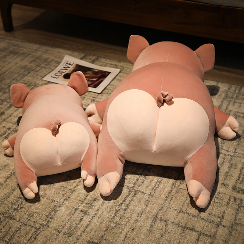 Adorable Jumbo Pink Plush Pig named Poppy