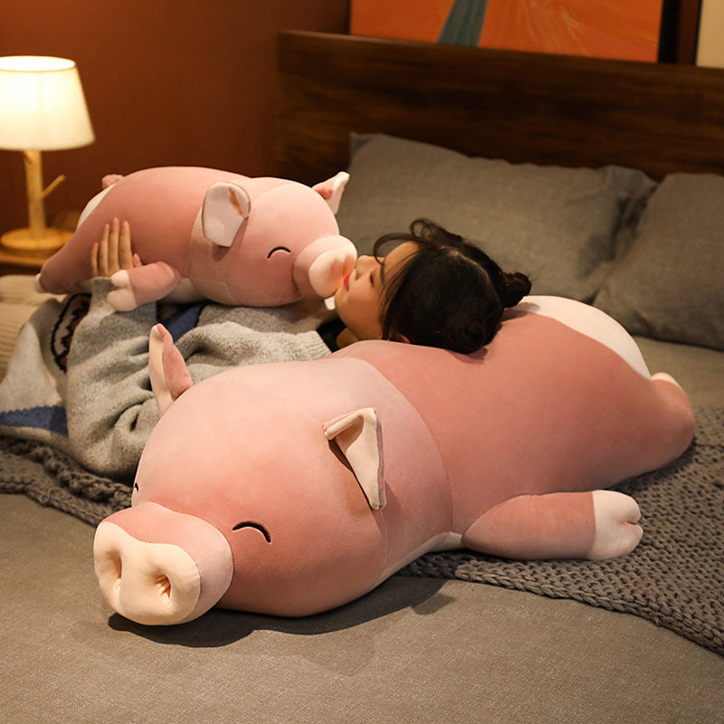 Adorable Jumbo Pink Plush Pig named Poppy