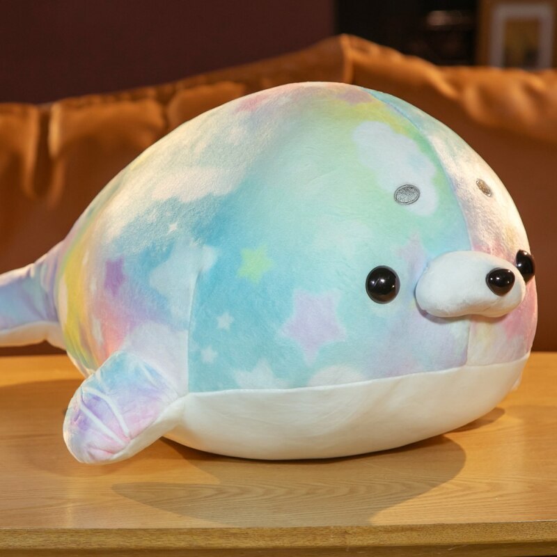 Colorful Galaxy Seal Stuffed Animals