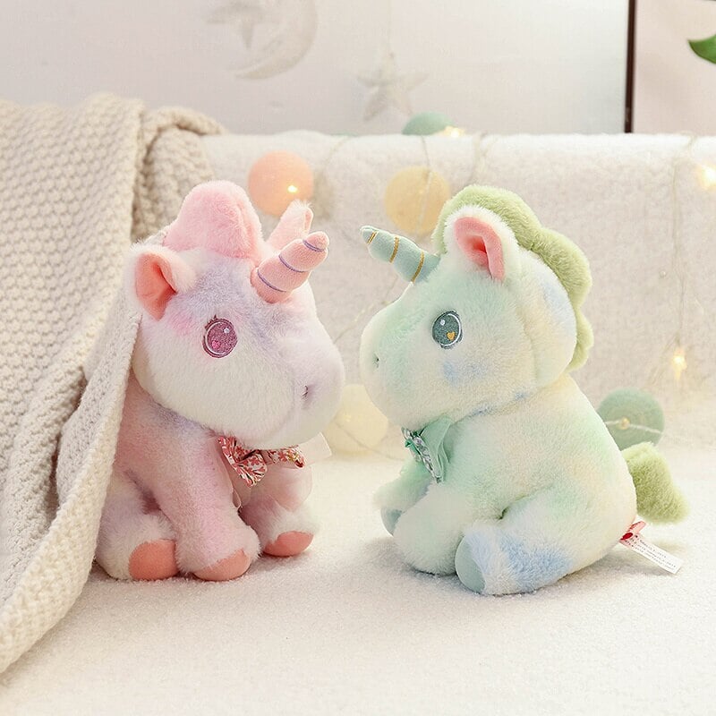 Magical Rainbow Galaxy Unicorn Plushie Set