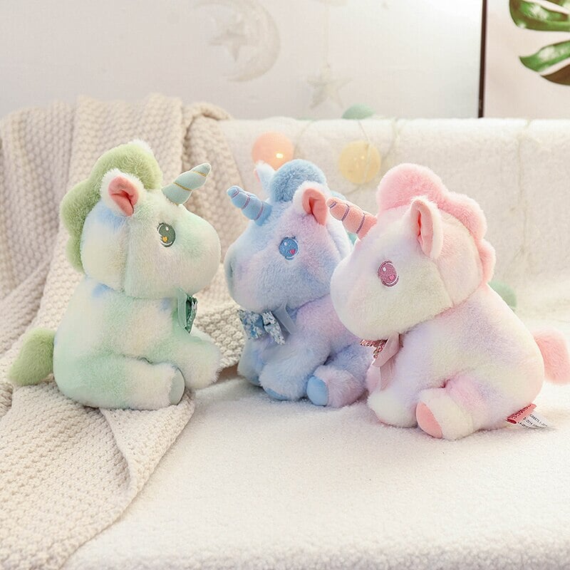 Magical Rainbow Galaxy Unicorn Plushie Set