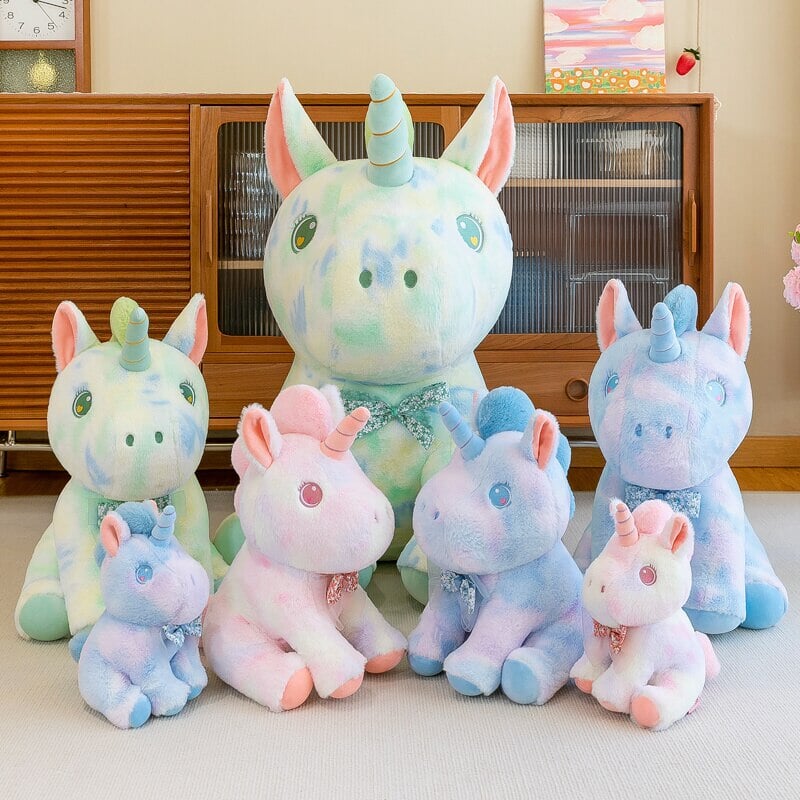 Magical Rainbow Galaxy Unicorn Plushie Set